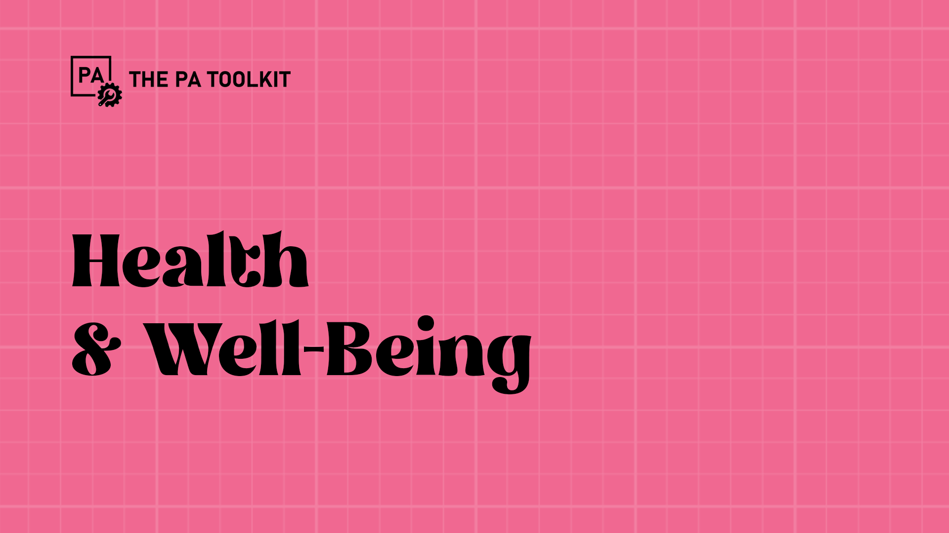 Health & Well-Being